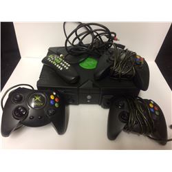 X-BOX VIDEO GAME SYSTEM W/ CONTROLLERS