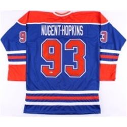 RYAN NUGENT HOPKINS SIGNED EDMONTON OILERS JERSEY WITH COA