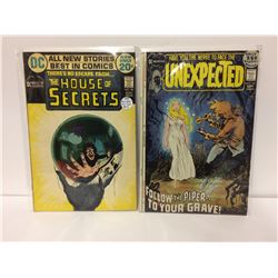House of Secrets #99 Kaluta classic DC Horror Comic 1972 & UNEXPECTED #127 COMIC