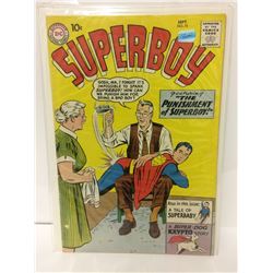 Superboy #75 - Krypto Chases A Dinosaur Bone Through Time - 1959