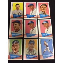 VINTAGE FLEER BASEBALL TRADING CARDS LOT (BAGBY, UHLE, TINKER)