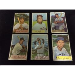 1954 BOWMAN BASEBALL TRADING CARDS (BERNIER, JACKSON)