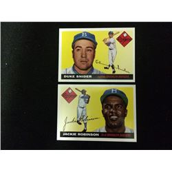 DUKE SNIDER & JACKIE ROBINSON TRADING CARDS (REPRINTS)