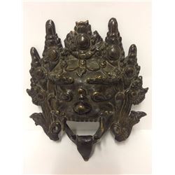 CAST IRON INDONESIAN WALL MASK