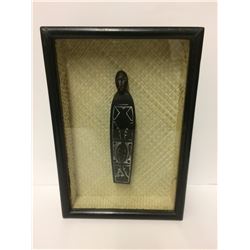 EGYPTIAN CARVING IN SHADOW BOX DISPLAY
