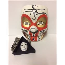 Chinese Masks Porcelain Orient Crafts