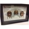 Image 2 : 3 CHINESE OPEA MASKS IN SHADOW BOX DISPLAY