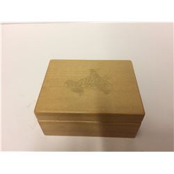 NATIVE ART WOODEN JEWELRY BOX