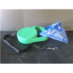 New med-lg dog collar and leash