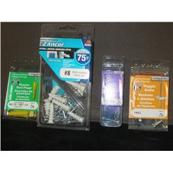 New assorted drywall anchors