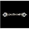 Image 3 : 1.35 ctw Diamond Evil Eye Bracelet - 14KT White Gold
