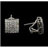 Image 2 : 2.00 ctw Diamond Earrings - 14KT White Gold