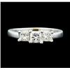 Image 2 : 1.00 ctw Diamond Ring - Platinum