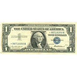 $1 VG+ Star Note Silver Certificate