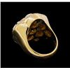 Image 3 : 14KT Yellow Gold 0.50 ctw Diamond Ring