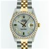 Image 1 : Rolex Two Tone Diamond and Emerald DateJust Men's Watch