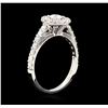 Image 4 : 1.07 ctw Diamond Ring - 14KT White Gold