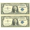 Image 1 : $1 XF/AV Silver Certificate Currency Lot of 2