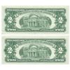 Image 3 : 1963 $2 Uncirculated Red Seal Bill Lot of 2