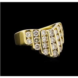 1.58 ctw Diamond Ring - 14KT Yellow Gold