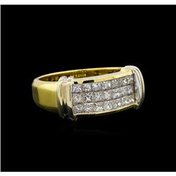 0.80 ctw Diamond Ring - 18KT Yellow Gold