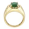 Image 3 : 3.33 ctw Emerald and Diamond Ring - 14KT Yellow Gold