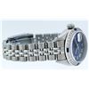 Image 5 : Rolex Ladies Stainless Steel Blue Roman Diamond and Sapphire Datejust Wristwatch