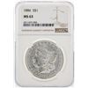 Image 1 : 1886 NGC MS63 Morgan Silver Dollar