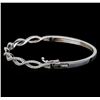 Image 2 : 0.94 ctw Diamond Bangle Bracelet - 14KT White Gold