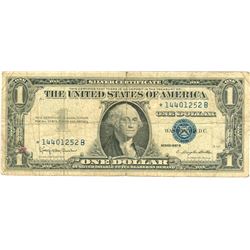 $1 VG+ Star Note Silver Certificate