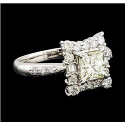 1.03 ctw Diamond and Diamond Ring - Platinum