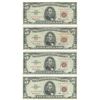Image 1 : 1963 $5 Fine Red Seal Bill Lot of 4