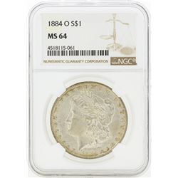 1884-O MS64 NGC Morgan Silver Dollar