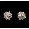 Image 1 : 14KT White Gold 1.78 ctw Diamond Earrings