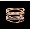 Image 1 : 0.19 ctw Diamond Ring - 14KT Rose Gold