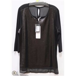 SEQUIN FRONT BLOUSE SIZE XL (44)