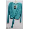 Image 1 : AQUA BOLERO LONG SLEEVE BLOUSE     SIZE XL