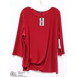 LONG SLEEVE BLOUSE SIZE XL - FABRIC TUCKED IN HEM