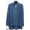 Image 1 : NEON BUDDA BUTTON UP HI-LO HEMLINE  BLOUSE SZ XSM