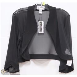 SHRUG - 3/4 SLEEVE MESH BOLERO SIZE 10