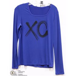"XO" TSHIRT BLOUSE WITH SQUARE NECK SIZE MED