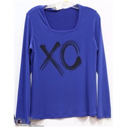 "XO" TSHIRT BLOUSE WITH SQUARE NECK SIZE MED