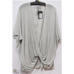 TOPPER WITH DRAPE CROSSOVER FRONT SIZE MED