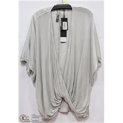 TOPPER WITH DRAPE CROSSOVER FRONT SIZE LRG