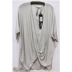 TOPPER WITH DRAPE CROSSOVER FRONT SIZE XL