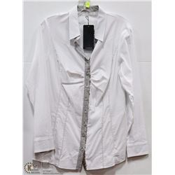 BLOUSE BUTTON UP WITH SEQUINED ACCENTS SIZE MED