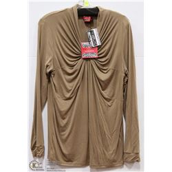 LONG SLEEVE TOPE W/KNOTTED FRONT SIZE LARGE