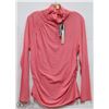 Image 1 : TURTLENECK WITH GATHERED NECK & SIDES SIZE MED