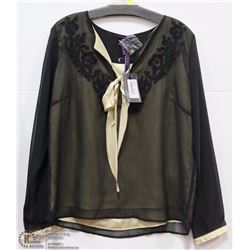 BLOUSE LONG SLEEVE WITH TIE SIZE 8