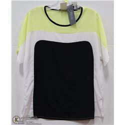 BOXCUT BLOUSE YELLOW/BLACK/WHITE SIZE SM